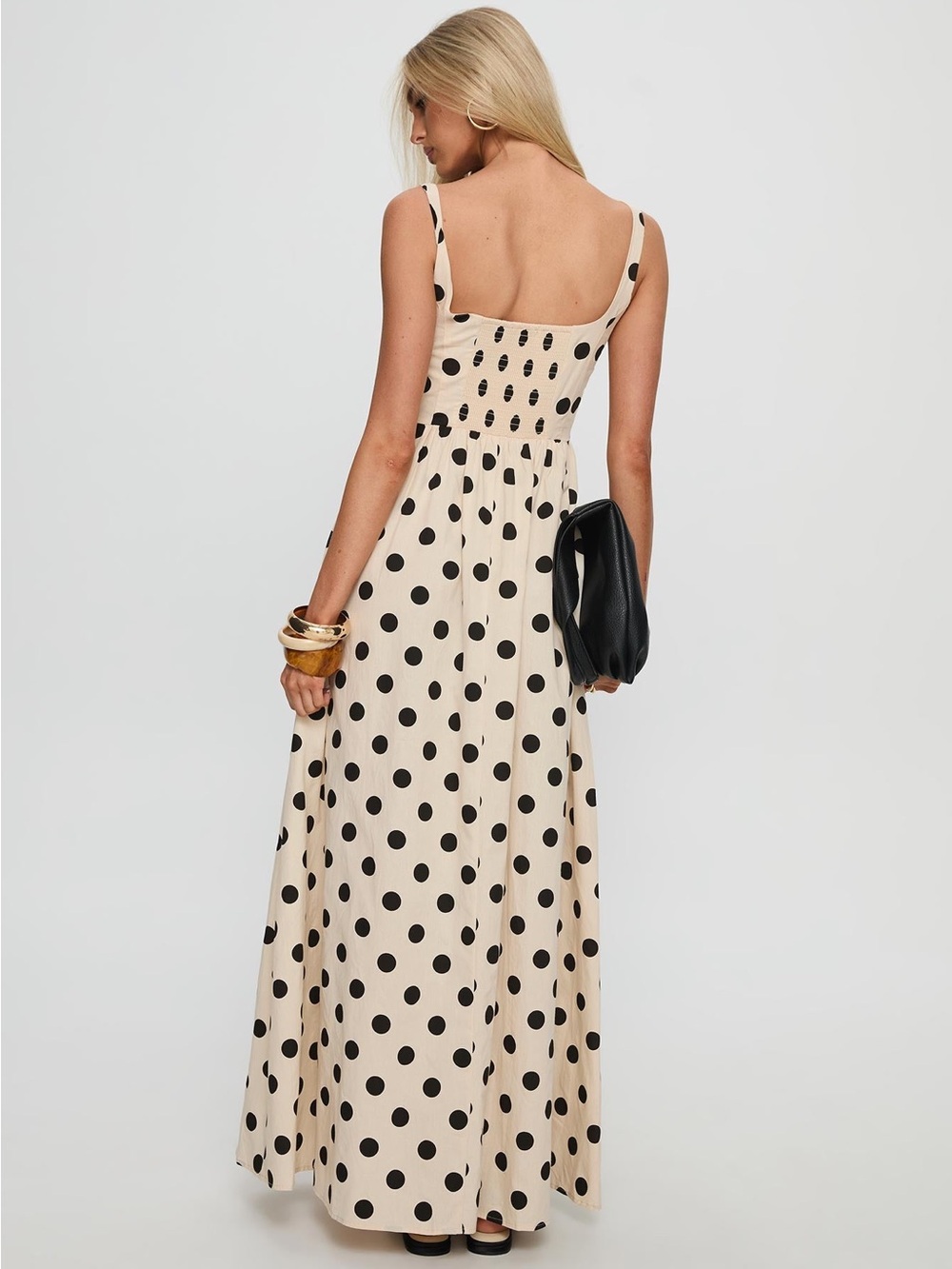 Princess Polly Cartmel Maxi Dress Cream Polka Dot - Picture 4 of 7